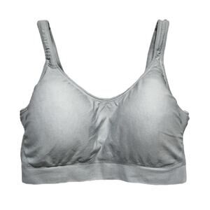 Shapermint Daily Comfort Wireless Shaper Bra 4XL Light Blue Breathable Stretch